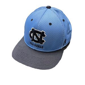 UNC Tarheels Spell Out North Carolina Russell Snapback Hat Blue
